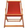 Folding beach chairs 2 units red fabric by , Garden chairs - Ref: Foro24-3214491, Price: 88,08 €, Discount: %