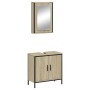 Set de muebles de baño 2 pzas madera contrachapada roble Sonoma de , Muebles de baño - Ref: Foro24-3214781, Precio: 115,23 €,...