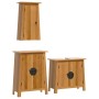 Conjunto de muebles de baño 3 piezas madera maciza de pino de , Muebles de baño - Ref: Foro24-3223457, Precio: 450,13 €, Desc...