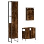 Set de muebles baño 3 pzas madera contrachapada roble ahumado de , Muebles de baño - Ref: Foro24-3214797, Precio: 179,26 €, D...