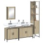 Sonoma oak plywood 4-piece bathroom furniture set by , Bathroom furniture - Ref: Foro24-3214811, Price: 279,80 €, Discount: %