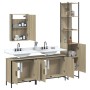 Sonoma oak plywood 4-piece bathroom furniture set by , Bathroom furniture - Ref: Foro24-3214811, Price: 279,80 €, Discount: %