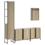 Sonoma oak plywood 4-piece bathroom furniture set by , Bathroom furniture - Ref: Foro24-3214811, Price: 279,80 €, Discount: %