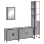 Set de muebles de baño 4 pzas madera contrachapada gris sonoma de , Muebles de baño - Ref: Foro24-3214813, Precio: 241,30 €, ...