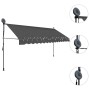 Manual retractable awning with LED anthracite gray 350 cm by vidaXL, Awnings - Ref: Foro24-145867, Price: 141,99 €, Discount: %