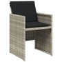 Garden armchairs with cushions 4 pcs light gray synthetic rattan by , Garden chairs - Ref: Foro24-4007440, Price: 214,74 €, D...