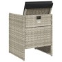 Garden armchairs with cushions 4 pcs light gray synthetic rattan by , Garden chairs - Ref: Foro24-4007440, Price: 214,74 €, D...