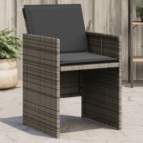 Gartensessel mit Kissen 4 Einheiten graues synthetisches Rattan von , Gartenstühle - Ref: Foro24-4007437, Preis: 214,74 €, Ra...