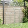 Chicken cage silver galvanized steel 100x100x190 cm by , Cages and habitats for small animals - Ref: Foro24-172549, Price: 80...