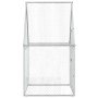 Chicken cage silver galvanized steel 100x100x190 cm by , Cages and habitats for small animals - Ref: Foro24-172549, Price: 88...