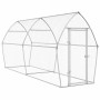 Jaula para gallinas acero galvanizado plateado 400x105x182 cm de , Jaulas y habitáculos para animales pequeños - Ref: Foro24-...