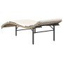 Lounger with beige synthetic rattan cushion 55x199x50 cm by , Loungers - Ref: Foro24-368248, Price: 125,33 €, Discount: %