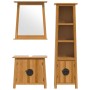 Conjunto de muebles de baño 3 piezas madera maciza de pino de , Muebles de baño - Ref: Foro24-3223462, Precio: 628,44 €, Desc...