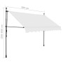 Manuell ausfahrbare Markise mit cremefarbener LED 300 cm von vidaXL, Markisen - Ref: Foro24-145873, Preis: 72,99 €, Rabatt: %