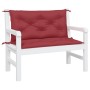 Gartenbankauflagen 2 Stück rot rot 100x50x7 cm von , Kissen für Stühle und Sofas - Ref: Foro24-361668, Preis: 43,68 €, Rabatt: %