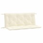 Garden bench cushions 2 pcs cream white 120x50x7 cm by , Cushions for chairs and sofas - Ref: Foro24-361680, Price: 47,89 €, ...