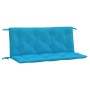 Garden bench cushions 2 pcs light blue 120x50x7 cm by , Cushions for chairs and sofas - Ref: Foro24-361682, Price: 42,52 €, D...