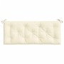 Garden bench cushions 2 pcs cream white 120x50x7 cm by , Cushions for chairs and sofas - Ref: Foro24-361680, Price: 47,89 €, ...