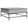 Mesa de centro madera ingeniería metal gris Sonoma 95x95x45 cm de , Mesas de centro - Ref: Foro24-3217067, Precio: 110,93 €, ...