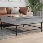 Sonoma gray metal engineered wood coffee table 95x95x45 cm by , Coffee table - Ref: Foro24-3217067, Price: 110,93 €, Discount: %