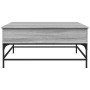 Mesa de centro madera ingeniería metal gris Sonoma 95x95x45 cm de , Mesas de centro - Ref: Foro24-3217067, Precio: 110,93 €, ...