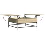 Mesa de centro madera ingeniería metal roble Sonoma 95x95x45 cm de , Mesas de centro - Ref: Foro24-3217065, Precio: 107,70 €,...