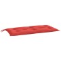 Cojín de banco de jardín tela Oxford rojo 110x50x7 cm de , Cojines para sillas y sofás - Ref: Foro24-361817, Precio: 29,26 €,...