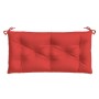 Cojín de banco de jardín tela Oxford rojo 110x50x7 cm de , Cojines para sillas y sofás - Ref: Foro24-361817, Precio: 29,26 €,...