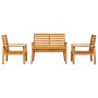 Garden furniture set 4 pieces solid acacia wood by , Garden sets - Ref: Foro24-3211794, Price: 285,99 €, Discount: %