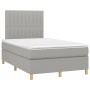 Cama box spring con colchón tela gris claro 120x190 cm de , Camas y somieres - Ref: Foro24-3269944, Precio: 411,75 €, Descuen...