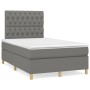 Box spring bed with dark gray fabric mattress 120x190 cm by , Beds and slatted bases - Ref: Foro24-3269952, Price: 420,58 €, ...