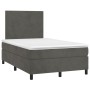 Cama box spring con colchón terciopelo gris oscuro 120x190 cm de , Camas y somieres - Ref: Foro24-3269984, Precio: 407,75 €, ...