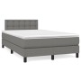 Boxspringbett mit Matratze und dunkelbraunem LED-Stoff 120x190 cm von , Betten und Lattenroste - Ref: Foro24-3270068, Preis: ...