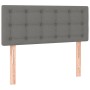 Cama box spring con colchón y LED tela marrón oscuro 120x190 cm de , Camas y somieres - Ref: Foro24-3270068, Precio: 378,11 €...