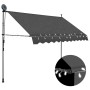 Toldo manual retráctil con LED gris antracita 250 cm de vidaXL, Toldos - Ref: Foro24-145865, Precio: 101,89 €, Descuento: %