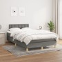 Cama box spring con colchón tela gris oscuro 120x190 cm de , Camas y somieres - Ref: Foro24-3269801, Precio: 370,11 €, Descue...