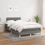 Box spring bed with dark gray fabric mattress 120x190 cm by , Beds and slatted bases - Ref: Foro24-3269787, Price: 374,57 €, ...