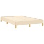 Box spring bed with cream fabric mattress 120x190 cm by , Beds and slatted bases - Ref: Foro24-3269770, Price: 364,22 €, Disc...