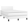 Cama box spring con colchón cuero sintético blanco 120x190 cm de , Camas y somieres - Ref: Foro24-3269808, Precio: 388,22 €, ...