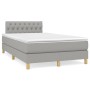 Boxspringbett mit hellgrauer Stoffmatratze 120x190 cm von , Betten und Lattenroste - Ref: Foro24-3269793, Preis: 378,29 €, Ra...