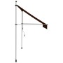 Retractable manual awning in orange and brown, 250 cm. by vidaXL, Awnings - Ref: Foro24-145837, Price: 89,31 €, Discount: %