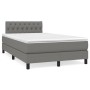 Cama box spring con colchón tela gris oscuro 120x190 cm de , Camas y somieres - Ref: Foro24-3269745, Precio: 375,51 €, Descue...