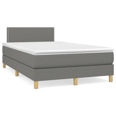 Boxspringbett mit dunkelgrauer Stoffmatratze 120x190 cm von , Betten und Lattenroste - Ref: Foro24-3269766, Preis: 374,71 €, ...