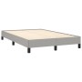 Box spring bed with light gray fabric mattress 120x190 cm by , Beds and slatted bases - Ref: Foro24-3269730, Price: 375,28 €,...