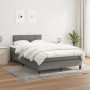 Cama box spring con colchón tela gris oscuro 120x190 cm de , Camas y somieres - Ref: Foro24-3269724, Precio: 373,29 €, Descue...