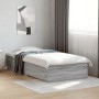 Cama con cajones madera de ingeniería gris Sonoma 90x190 cm de , Camas y somieres - Ref: Foro24-3280438, Precio: 118,99 €, De...