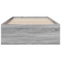 Sonoma gray engineered wood bed with drawers 90x200 cm by , Beds and slatted bases - Ref: Foro24-3280431, Price: 117,09 €, Di...