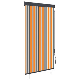 Estor enrollable de exterior amarillo y azul 80x250 cm de vidaXL, Persianas y estores - Ref: Foro24-145950, Precio: 47,99 €, ...