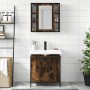 2-piece bathroom furniture set smoked oak plywood by , Bathroom furniture - Ref: Foro24-3214722, Price: 124,51 €, Discount: %