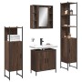 Bathroom furniture set 4 pieces oak brown plywood by , Bathroom furniture - Ref: Foro24-3214774, Price: 266,37 €, Discount: %